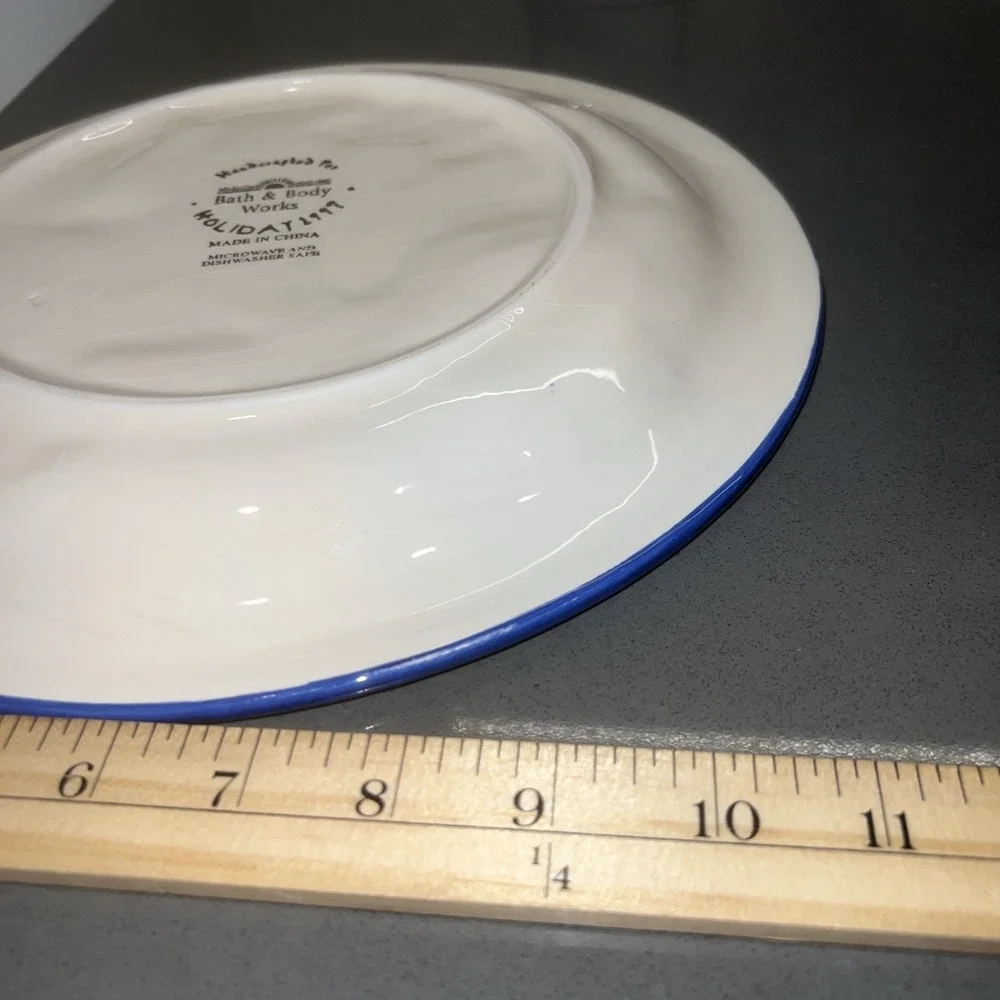 Vtg 1997 Bath & Body Works- To Santa with Love Plate holiday 11.5